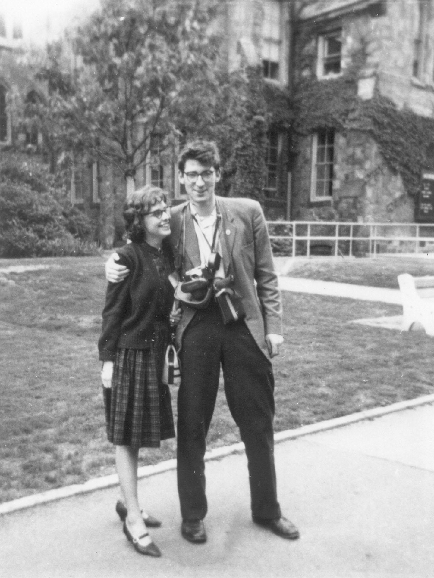 John and Arlene Jordan during graduation week, April 1963. They were married in February 1964.