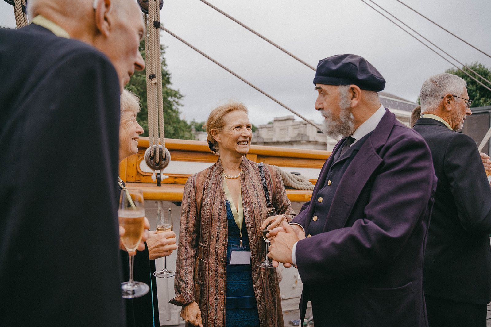 Rachel Thouron Vere Nicoll catches up with Alumni on the deck of the Cutty Sark