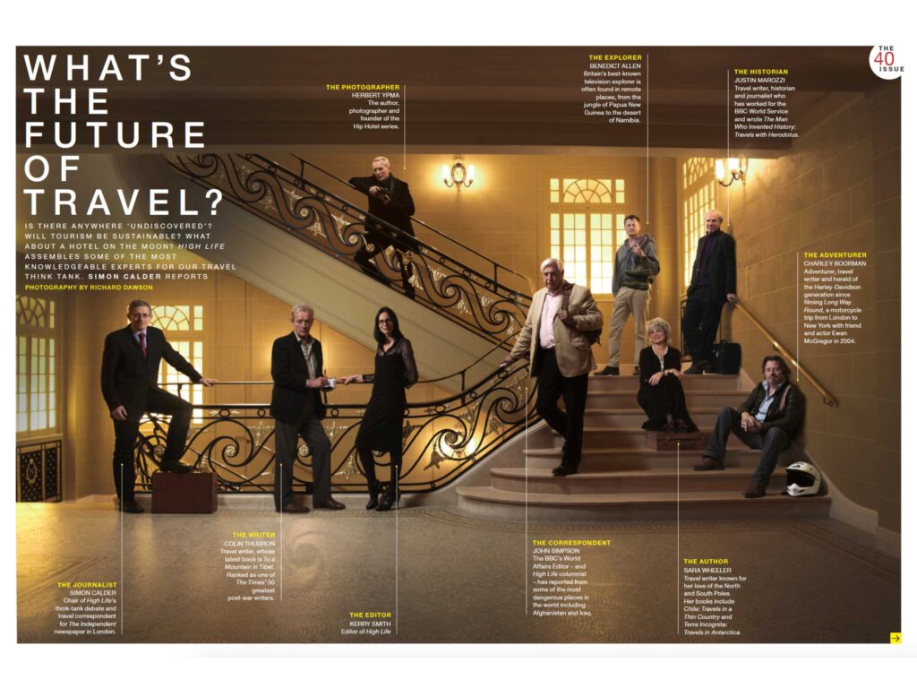 Justin was featured alongside other travel writers by British Airways.