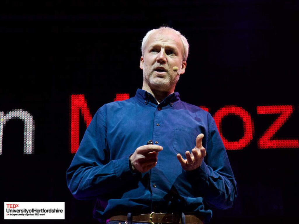 Justin delivers a TEDx talk at the University of Hertfordshire.